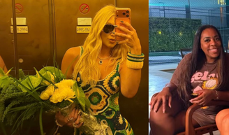 Voltaram? Virgínia comemora por Vini Jr., aparece com a mãe dele e ganha (mais!) flores após jogo do Brasil na Copa 2026.