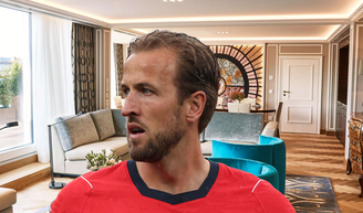 Com fortuna estimada em R$ 760 milhões, Harry Kane acumulou R$ 6 milhões em hotel de luxo na Alemanha com spa, piscina aquecida e mordomo.