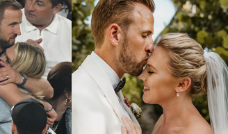 'Tenho sorte de ter minha namorada de infância': herói da classificação da Inglaterra na Copa 2026, Harry Kane é casado com ex-colega de escola; casamento foi em cenário paradisíaco e sigiloso.