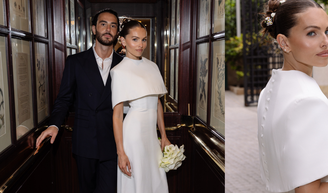 Lembra dela? 'Menina mais bonita do mundo' revela fotos do seu casamento com o neto de Jane Birkin: o vestido de noiva dela é a roupa mais linda que você vai ver hoje.