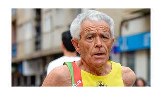 Juan López, maratonista espanhol de 82 anos: 'No café da manhã, como uma colherada de pólen e um pão torrado com azeite, queijo cottage e mel'.