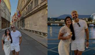 Giulia Costa e Otaviano Costa fazem primeira viagem internacional sem Flávia Alessandra; veja fotos.