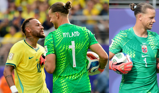 Goleiro da Noruega pediu perdão para Neymar? Perfil falso de colega de Haaland viraliza com post e faz até famoso site esportivo pagar mico: 'Pedimos desculpas'.