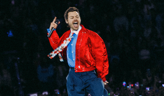 Nem preto básico, nem branco sem graça: estes Adidas foram os meus tênis escolhidos para o show do Harry Styles no Brasil.