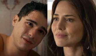 Mau Mau é amparado por Adriana na novela 'Quem ama cuida'.