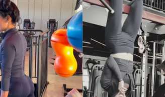 'Bumbum na nuca'! Ana Castela muda rotina de treinos e diverte a web com vídeo intenso na academia.