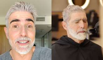 Aos 53 anos, Reynaldo Gianecchini diz 'adeus' ao cabelo e barba grisalhos e deixa a web em choque com transformação; veja antes e depois!.