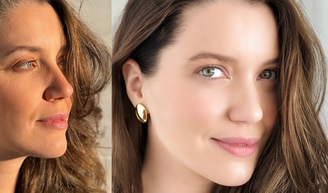 Nathalia Dill, hoje aos 40 anos, sobre autocuidado: 'Prefiro não usar maquiagem no dia a dia e ficar mais saudável. Tem gente que está maquiada todo dia, mas ao mesmo tempo sacrifica a pele'.