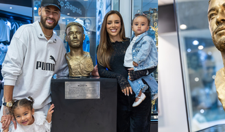 'Já errei inúmeras vezes e ainda vou errar (espero que não)': aposentado da Seleção e com 2027 indefinido no Santos, Neymar ganha busto na Vila Belmiro e faz reflexão sobre carreira.