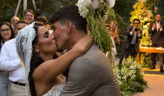 Isabella Arantes está grávida! Anúncio foi feito por Gabriel Medina no altar do casamento; saiba sexo e nome do bebê.