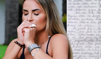 'Deus nunca me colocaria num lugar desse se não fosse para me honrar': presa há mais de 2 meses, Deolane Bezerra envia carta emocionante à mãe.