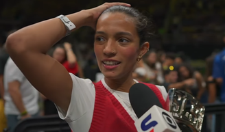 O recado emocionante de Rayssa Leal ao pai que não estava no Maracanãzinho após título no skate.