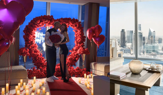 É de cair o queixo! Richarlison pede Amanda Araújo em casamento no hotel mais alto da Europa Ocidental, a mais de 100 m do chão, com piscina no 52º andar e suítes de até 232 m².
