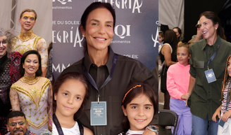 Mini-Ivetes? Ivete Sangalo faz aparição rara com as filhas gêmeas, Marina e Helena, em passeio no Cirque du Soleil; fotos!.
