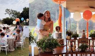 Fabiana Justus comemora 3 anos do filho Luigi com festa rústica na fazenda; veja fotos!.