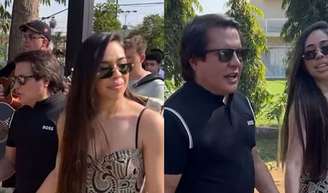 Dupla de Gian, Giovani surgiu acompanhado em sua festa de aniversário.