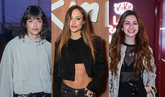 Famosos marcaram presença no 3º dia do Rock in Rio e capricharam nos loos de frio.
