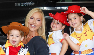 É hora de brincar! Filhos de Virgínia viram Jessie e Woody, de ‘Toy Story’, com direito a chapéu e botas de cowboy fofíssimas para aniversário infantil. Veja fotos!.
