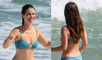 Nathalia Dill foi à praia de São Conrado, no Rio de Janeiro, neste domingo, 27 de setembro de 2026.