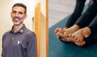 Sergio López López, fisioterapeuta: 'Aos 60 anos, pratique o levantamento dos dedos dos pés. Em pé ao lado de uma cadeira, levante a parte da frente dos pés o máximo possível e abaixe-os lentamente'.