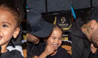 Filha de Neymar, Mavie banca a 'repórter' em evento do pai e ganha 'chuva' de carinho do jogador.