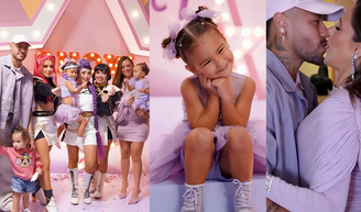 Filha de Neymar e Biancardi, Mavie ganha festão de 3 anos com palco, oficinas de strass, K-pop, tirolesa e mesa de doces luxuosa; Rafaella dá 'bronca' em Gabigol na saída. Aos detalhes!.
