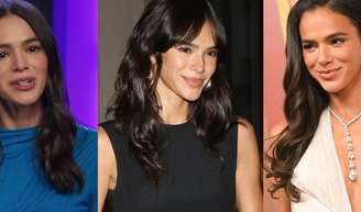 A psicologia afirma que quem se veste de azul, preto ou branco não o faz por acaso, mas escolhe essas cores porque são associadas a pessoas inteligentes - Bruna Marquezine já surgiu em situações diferentes com essas três cores na roupa.