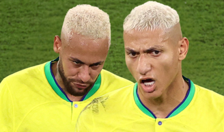 'Uma coisa é copiar o Neymar, outra é realmente se tornar um jogador profissional': em 2020, Richarlisson detalhou sua jornada de superação no futebol e passado como vendedor de picolé e bombons; atacante tinha jogador do Santos como ídolo e fez até tatuagemm, mas hoje os dois estão de lados opostos na política.
