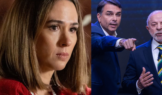 'Está diferente...': após almoço de Flávio Bolsonaro com chefia da Globo, Tatá Werneck aponta possível tratamento desigual a Lula e ao senador em debate.