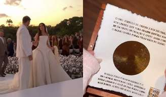 Ovo da Vida: conheça o presente simbólico de R$ 745 que Juliette e Kaique Cerveny deram aos padrinhos de casamento.