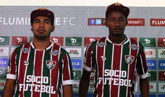 Sornoza e Orejuela chegaram ao Fluminense no começo de 2017 (Foto: Nelson Perez/ Fluminense F.C.)