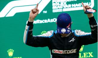 Esteban Ocon celebra vitória em Hungaroring, a primeira de um motor Renault desde 2014 