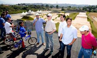 Eduardo Paes apresenta a pista de ciclismo BMX
