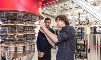 Computador quântico do Google, em laboratório na Califórnia
Google/Handout via REUTERS