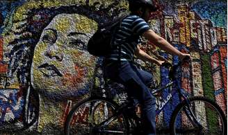 Grafite de Marielle Franco.