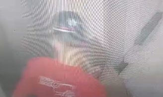 Imagens de segurança mostram o que seria Wellington Rosas transportando o corpo da filha em caixa de papelão