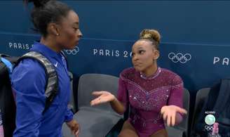 Simone Biles e Rebeca Andrade 