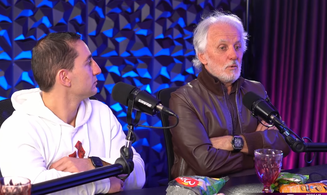 Otávio Mesquita ao lado de seu filho, Luiz