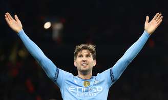 John Stones comemora gol contra o Sparta Praha, pela Champions League 2024/25 