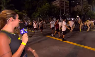  Equipe da getv flagrou confusão do lado de fora do Maracanã