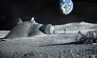 Base lunar poderia ser construída com impressoras 3D e uso de material local