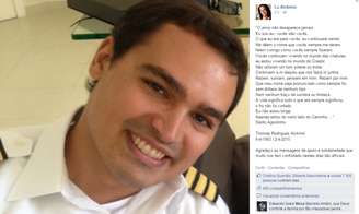 <p>A primeira-dama postou no Facebook uma oração atribuída a Santo Agostinho para homenagear o filho caçula, morto semana passada: "O amor não desaparece jamais"</p>