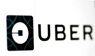 Logo do Uber em tela de dispositivo