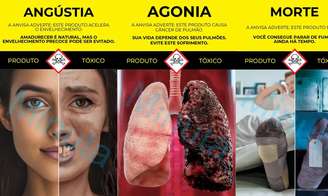 Novas embalagens de cigarro