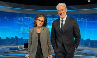 Renata Vasconcellos e William Bonner, âncora do 'Jornal Nacional': audiência em alta pela crise Brasil-EUA