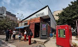 O Teatro de Contêiner foi inaugurado em 2016 na região central de São Paulo em área historicamente marcada pela vulnerabilidade social.