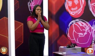 Chaiany em dinâmica antes de ir para o Paredão