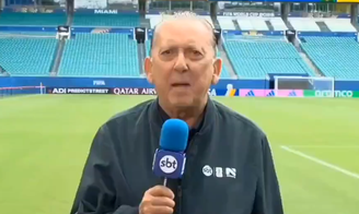 Galvão Bueno na cobertura da Copa do Mundo