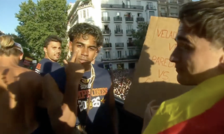 Lamine Yamal manda recado ao argentino Paredes após agressões contra Gavi, na final da Copa: 'Nos vemos'