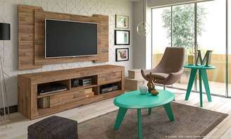 1. As salas de TV são cômodos muito importantes para os moradores e também para receber as visitas. Projeto de Lojas KD